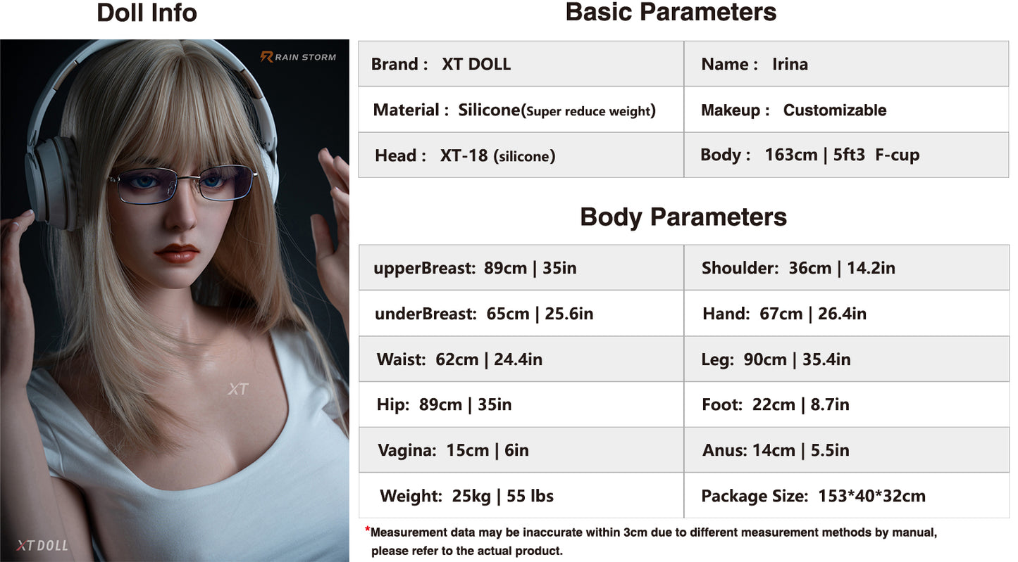 163cm 5ft3 F-cup Irina Silicone (XT-18)