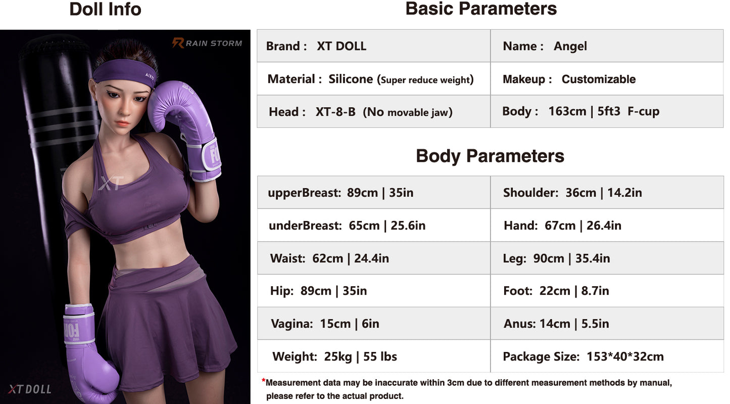 163cm 5ft3 F-cup Angel Silicone(XT-8-B)
