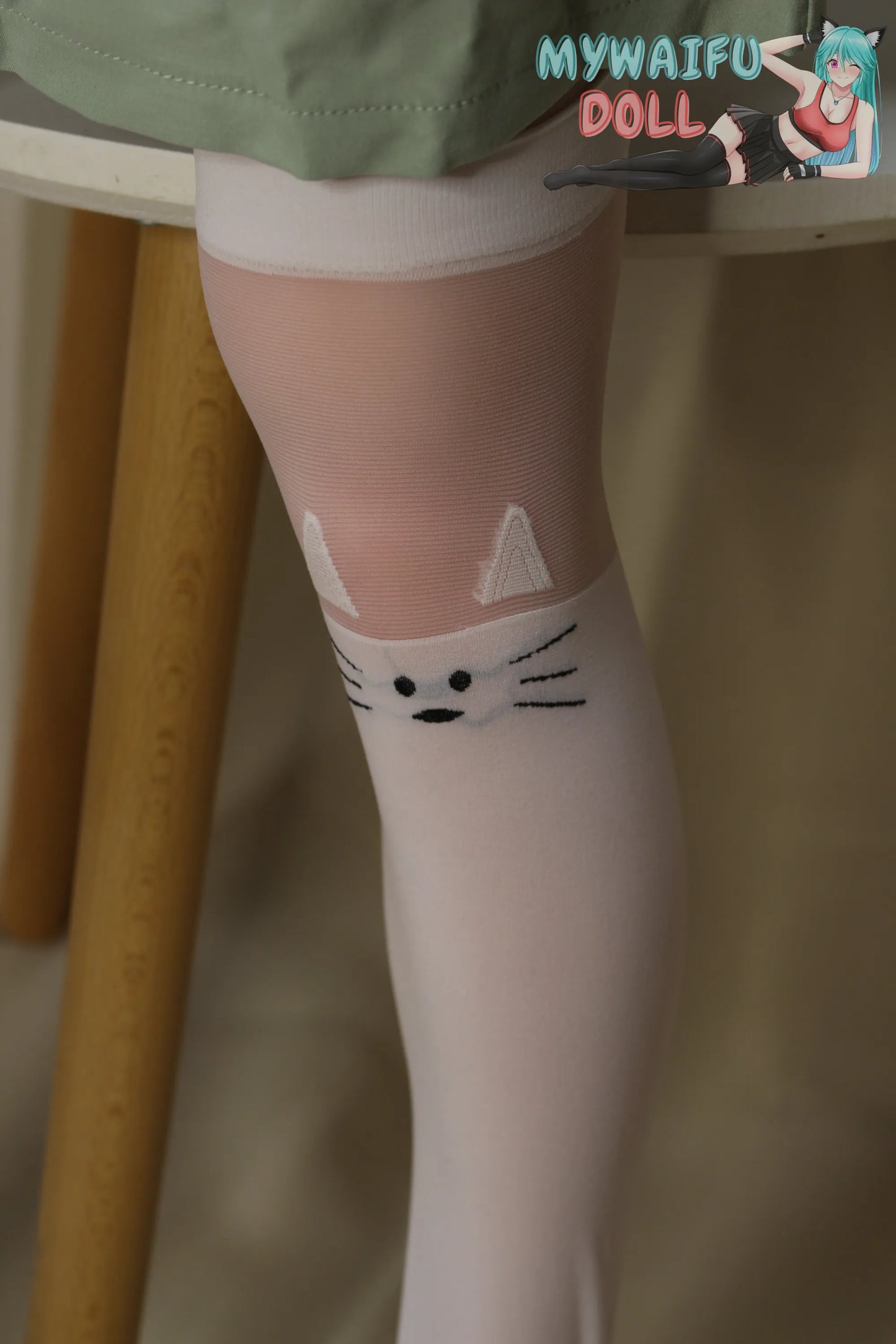 Adorable White Cat-Themed Stockings