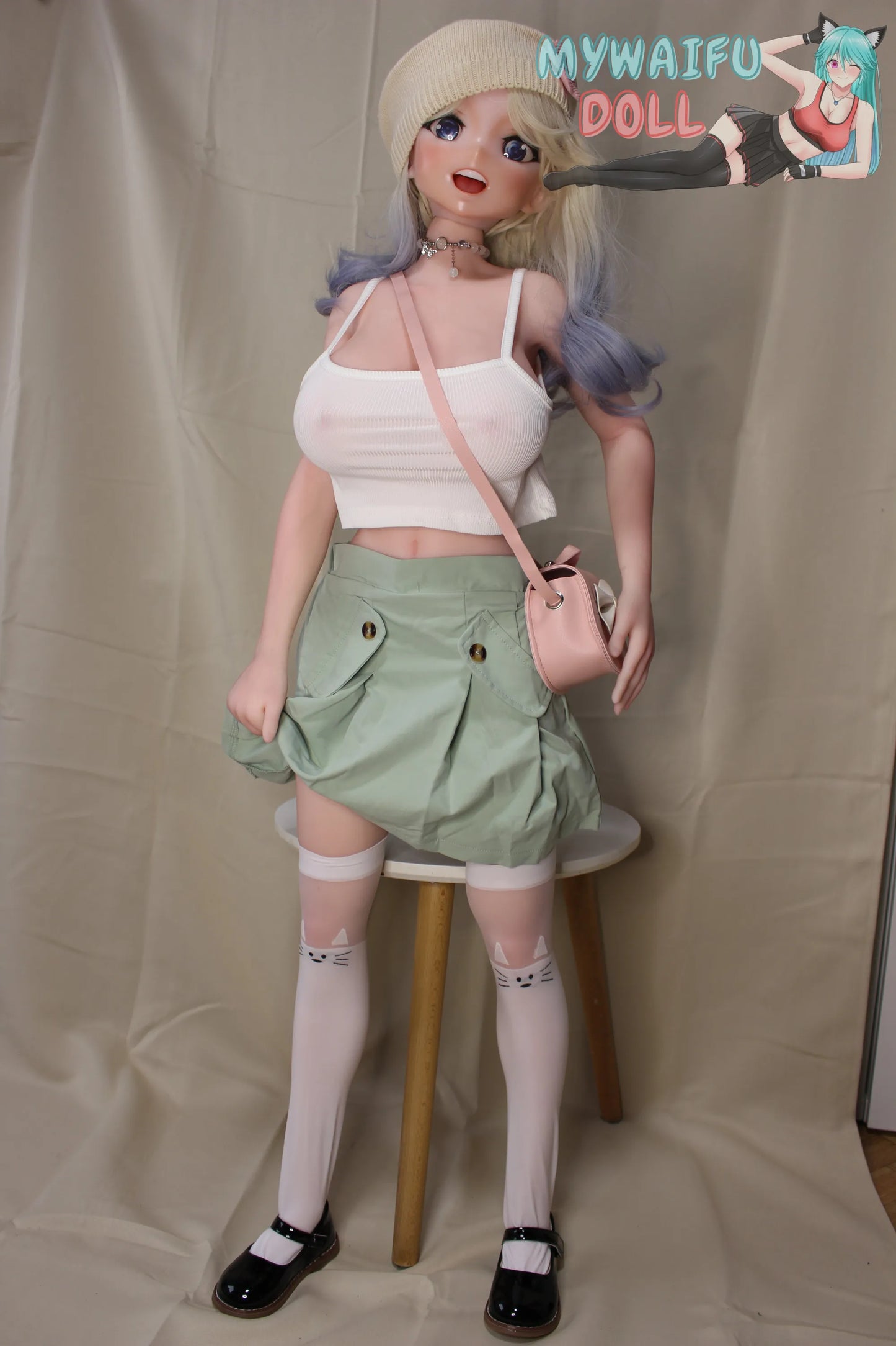 Adorable White Cat-Themed Stockings
