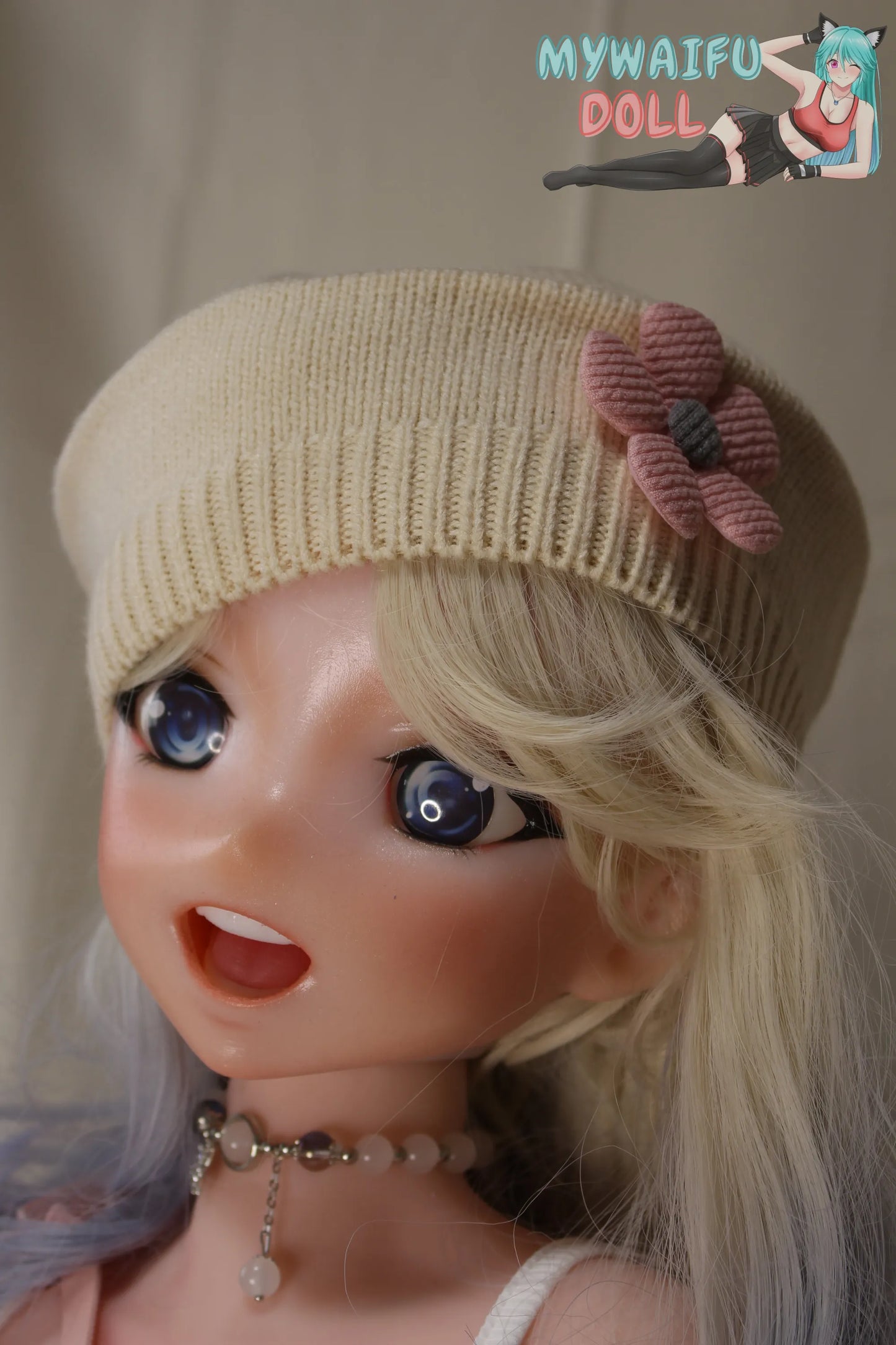 Beige Knitted Hat