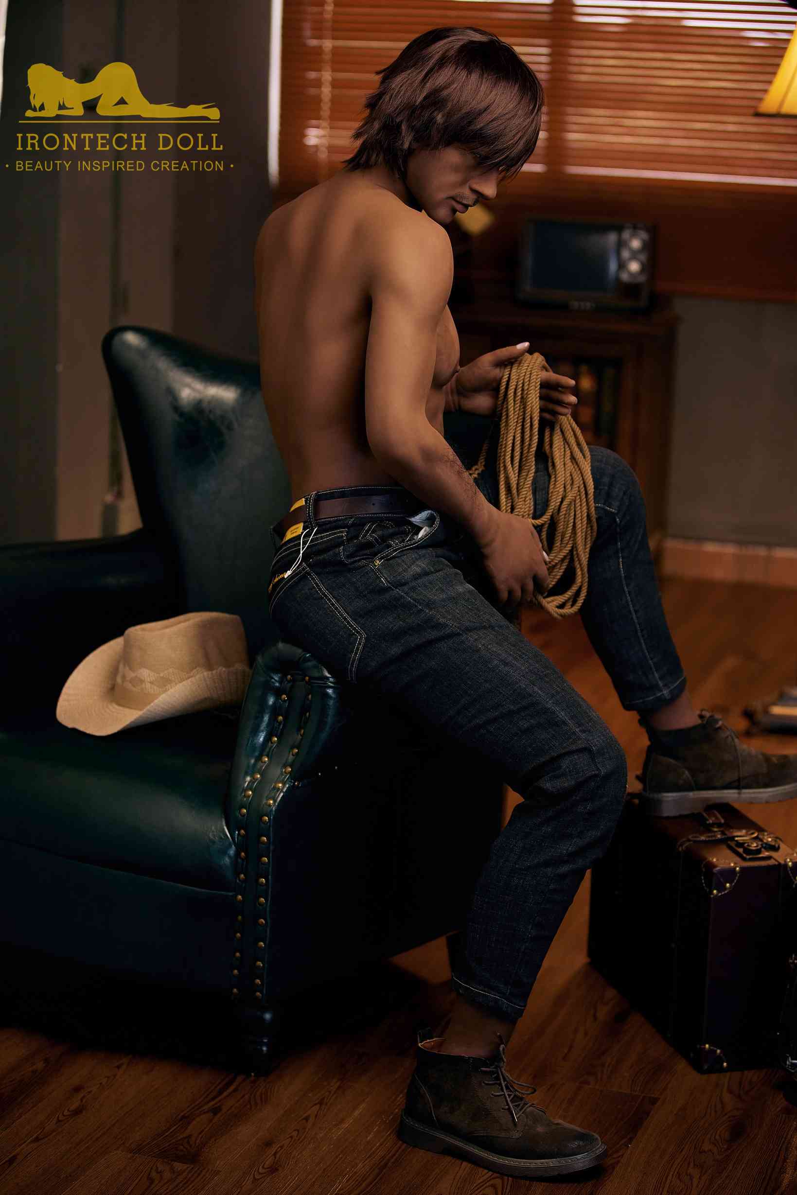 Black Male Sex Doll 175cm Cowboy Charles