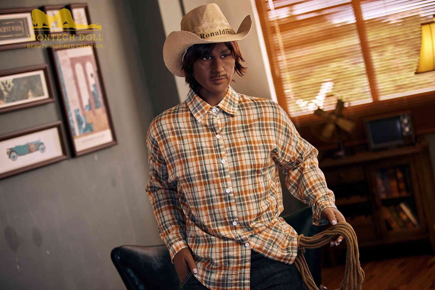 Black Male Sex Doll 175cm Cowboy Charles