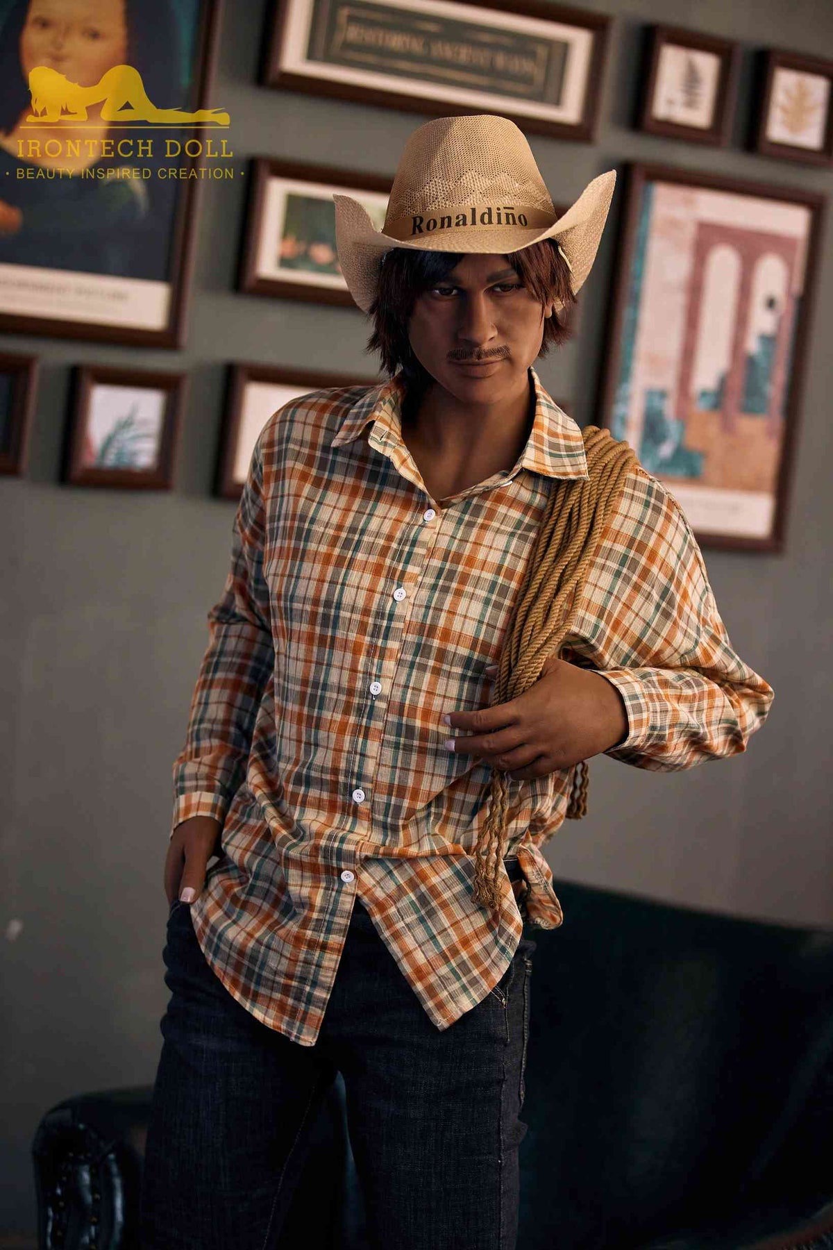 Black Male Sex Doll 175cm Cowboy Charles