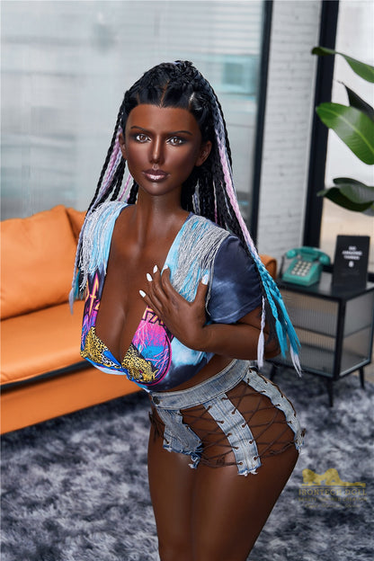 Silicone Ebony Sex Doll 160cm S13 Celine