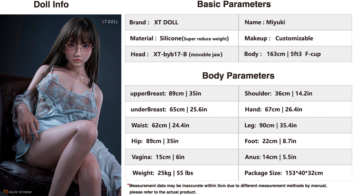 163cm  5ft3 F-cup Miyuki Silicone (XT-byb17-B)