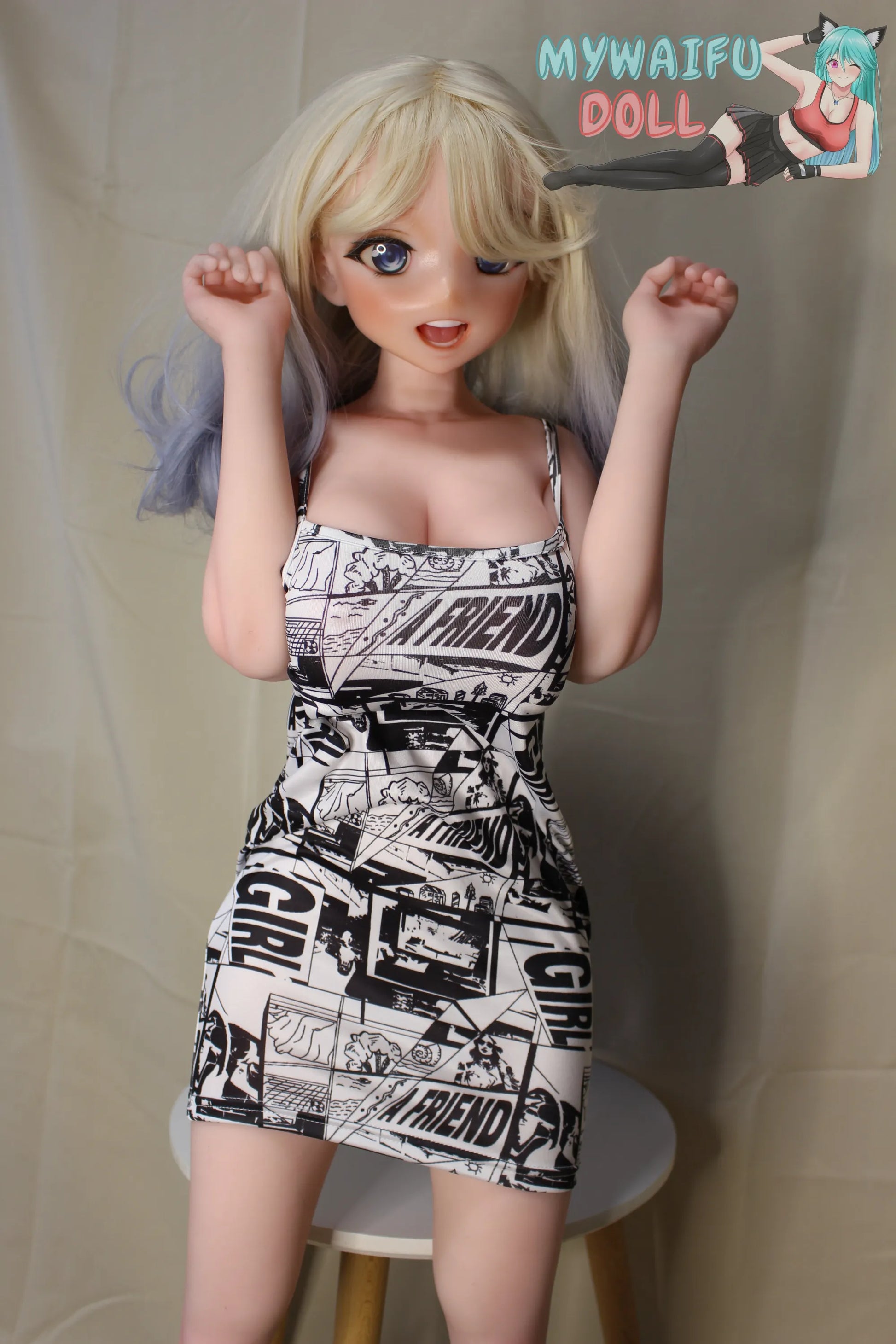 Dress With Comic Print